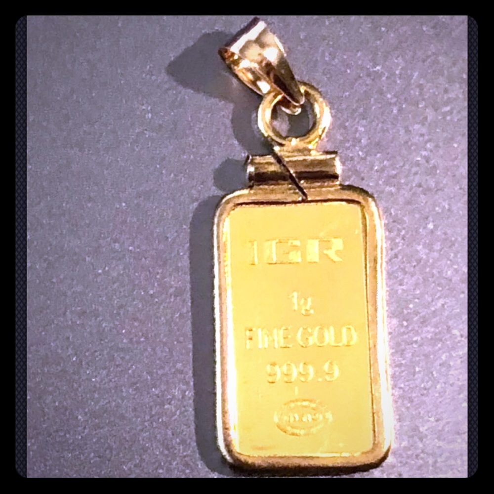 24K Pure GOLD Pendant Necklace